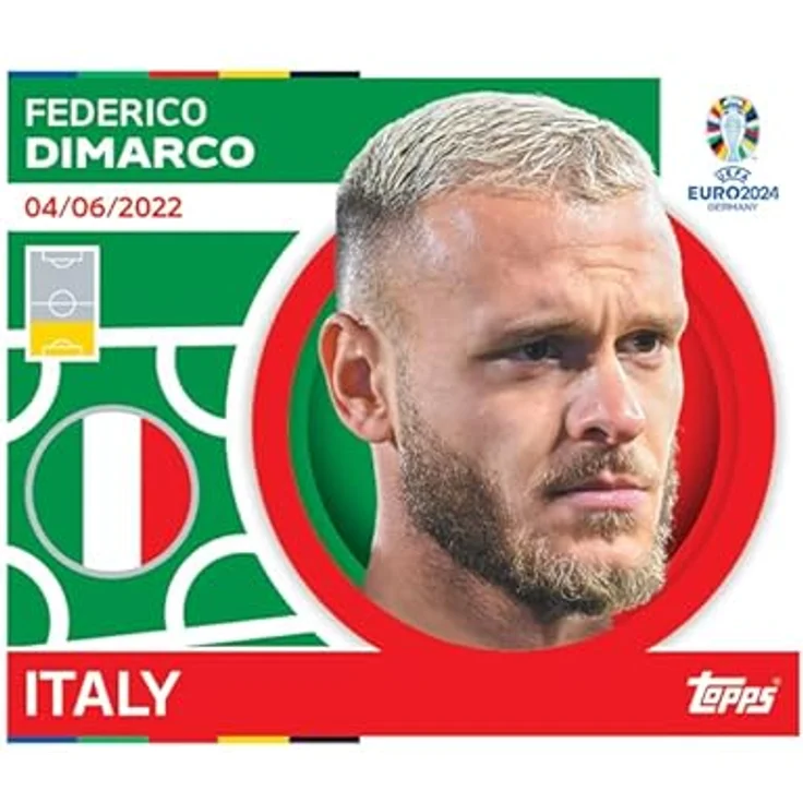Topps Official EURO 2024 Sticker Collection, Komplettbox mit 100 Päckchen (600 Sticker), farbenfrohes Design und doppelte Sticker Display Box – Bild 5