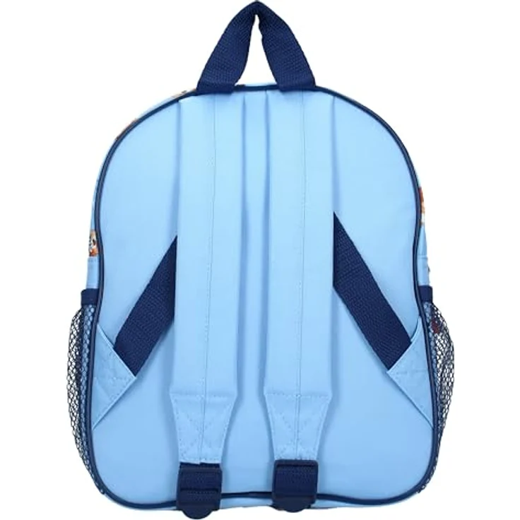 Vadobag BLUEY and BINGO Hug Hunderucksack, Kindergartenrucksack mit 2 Fächern, Blau und Babyblau, Größe 29x23x8 cm, verstellbare Schultergurte – Bild 3