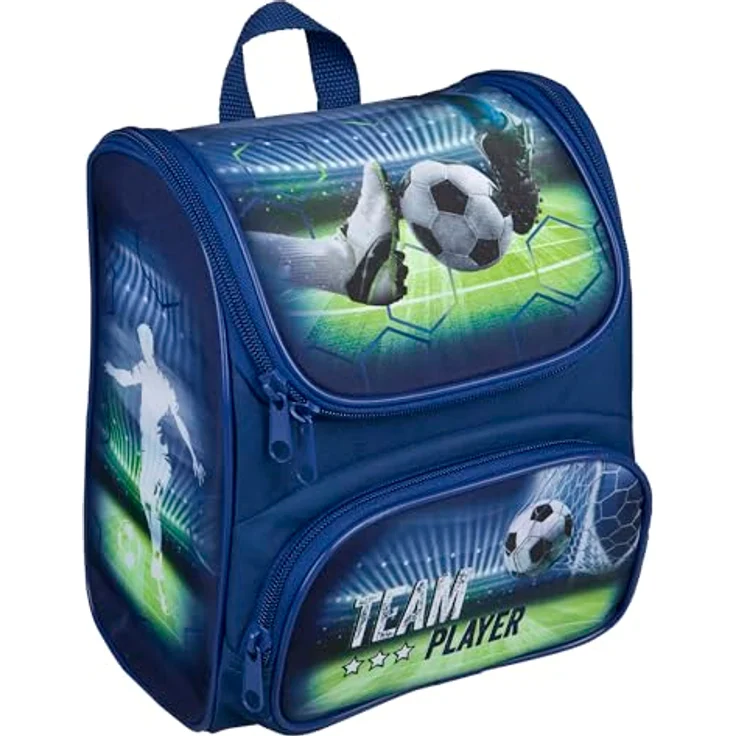 Scooli Vorschulranzen Cutie, Football, 6,5 l Volumen mit gepolsterten Tragegurten und abnehmbarem Brustgurt – Bild 1