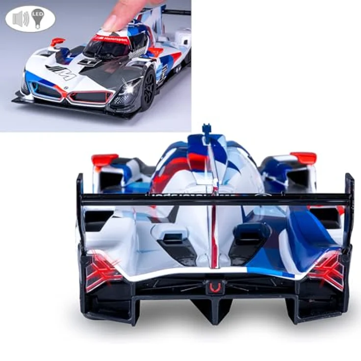 Blau BMW M Hybrid V8 Diecast 1:24, ferngesteuertes Modellauto inklusive Knopfzellen, blau – Bild 5