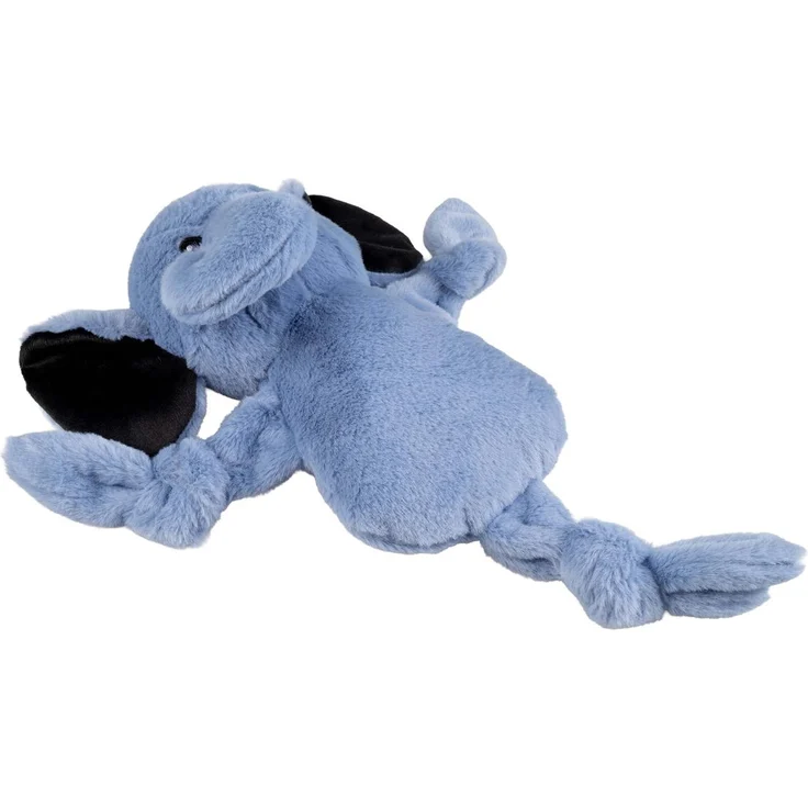 Duvo+ Pawbies Plüsch-Hundespielzeug, knisternder Elefant mit Quietscher, blau, 23x13x35cm