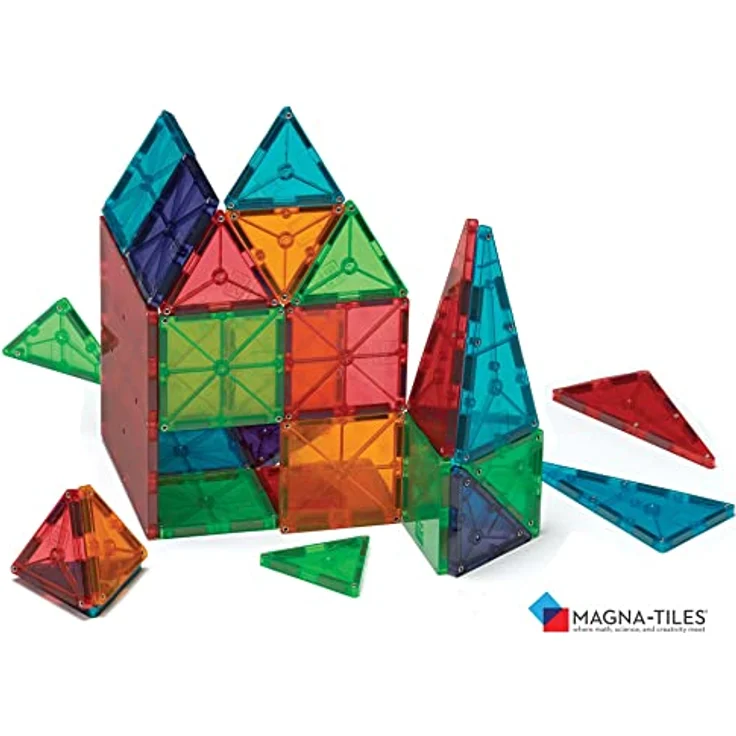Magna-Tiles Magna-Fliesen, transluzente Farben, 100 Stück für kreatives Basteln und Spielen – Bild 4