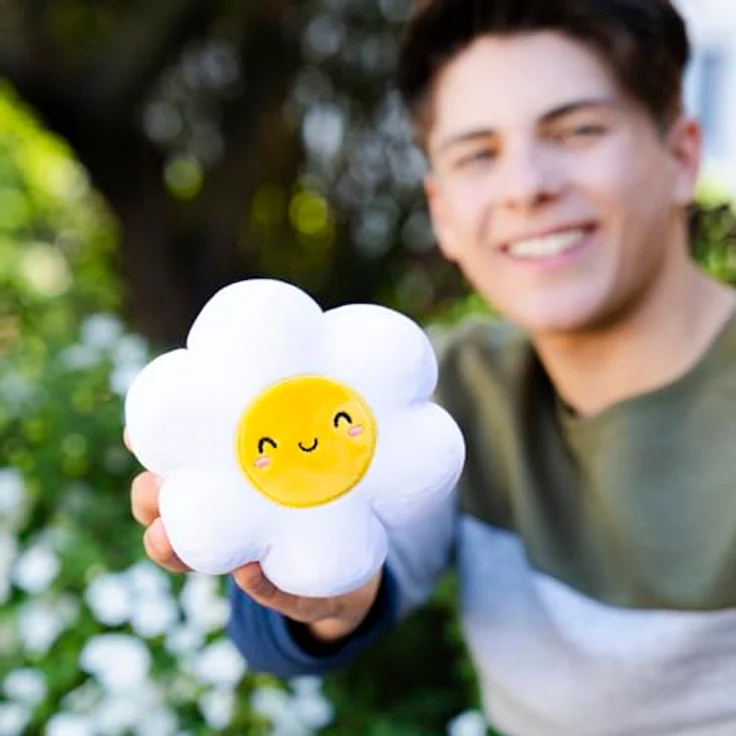 Legami Super Soft Plush Mini Daisy Plüschfigur, personalisierbare ID Karte, steht allein, 14x15x12 cm, weiß – Bild 5
