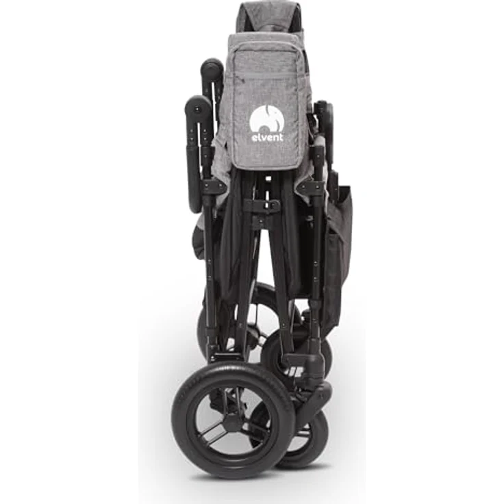 elvent ComfortPlus 4 Kinderwagen 4-Sitzer – faltbar, bis 80 kg, Sonnendach, Sitzpolster, 5-Punkte-Gurt, Fußbremse – Bild 6