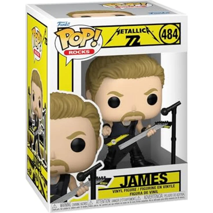 Funko POP! Rocks: Metallica - James Hetfield - Vinylfigur 9,5 cm - Offizielles Merchandise für Sammler und Fans – Bild 1