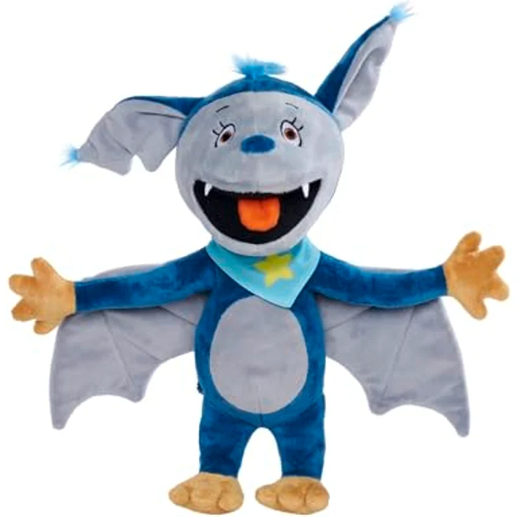 Simba Fidi Fledermaus Funktionsplüsch, lustige Wortspiele, 35cm Plüschfigur, ab den ersten Lebensmonaten – Bild 2
