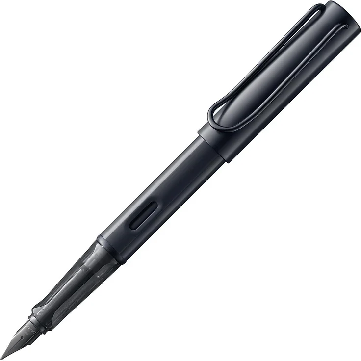 LAMY AL-Star Füller 071 SCHWARZ Stärke M, Leichter Schreibklassiker aus Aluminium, inkl. blauer Tintenpatrone – Bild 1