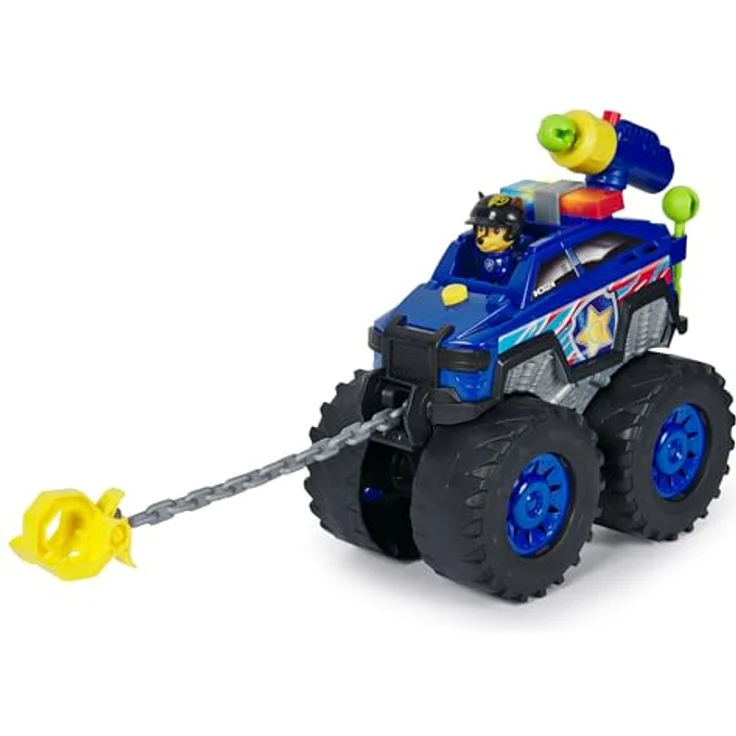 Paw Patrol Power Haulin’ Rescue Cruiser, Deluxe Monstertruck mit motorisierter Seilwinde, Chase-Figur und Geräuschen, 13,65 x 43,18 x 35,88 cm – Bild 4