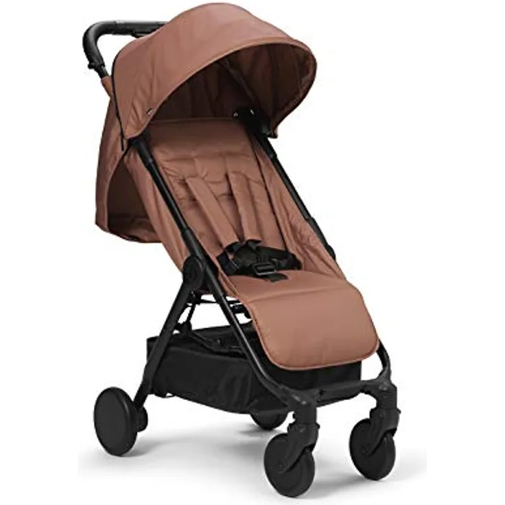 Elodie Details Mondo Stoller® Buggy from Birth to 4 Years (22 kg) - Reclining Position, One-Hand Folding and Steering, Lightweight Cabin-Sized Stroller - Burned Clay