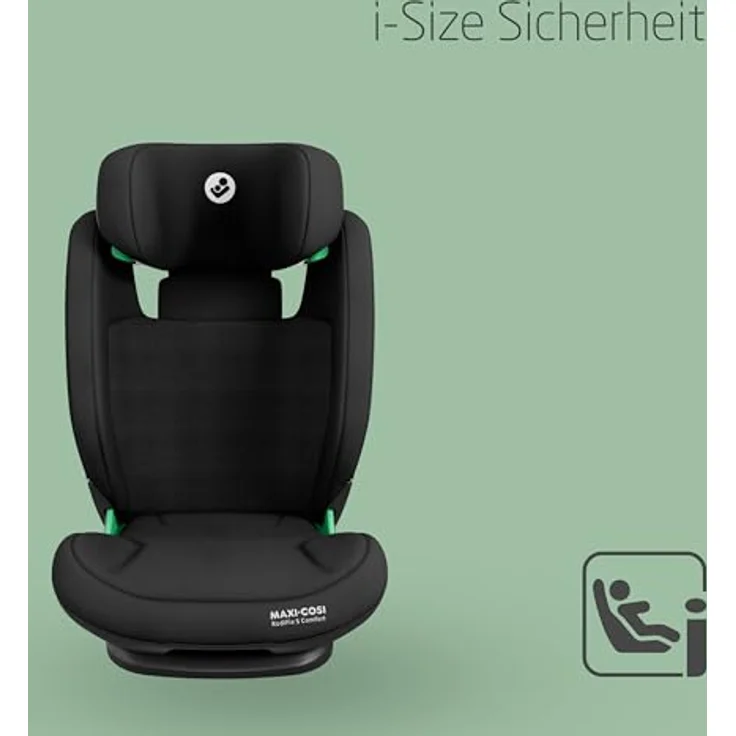 Maxi-Cosi RodiFix S Comfort i-Size, verstellbarer Kindersitz mit ISOFIX, 3 Liegepositionen, G-CELL und AirProtect Schutz, Authentic Black – Bild 3