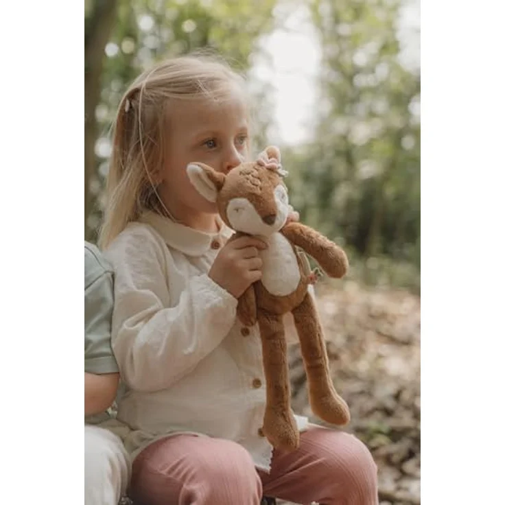 Little Dutch 9021 Kuscheltier Plüschtier REH groß - Fairy Garden (33 cm) - Kuscheltier Reh aus 100% Polyester, Maße 23x8x33 cm, ab Geburt geeignet - bunt – Bild 5