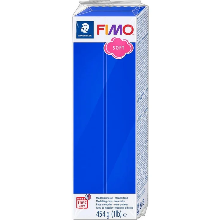 STAEDTLER FIMO soft 8021 Modelliermasse - brilliantblau - 454 g – Bild 1