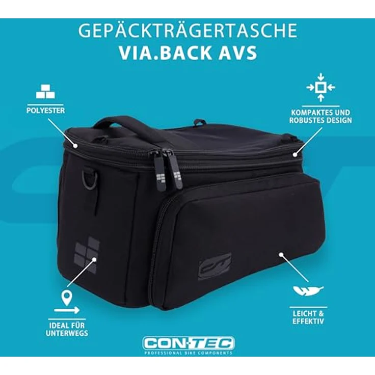 CONTEC, Gepäckträgertasche Via. Back AVS – Bild 2