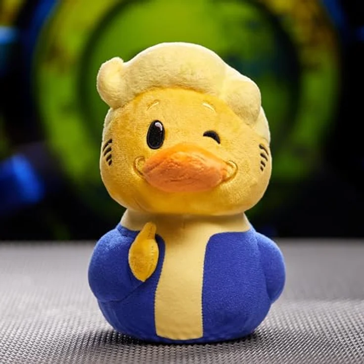 TUBBZ Fallout Vault Boy Cosplay-Gummiente, weiches Plüsch-Sammelspielzeug in Mini-Badewanne, 5 cm – Bild 4