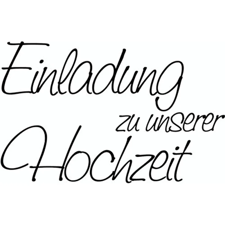 Knorr Prandell 211800002 Knorr prandell 211800002 Stempel aus Holz (Hochzeit) Motivgröße 6,5 x 4,1 cm, Motiv: Einladung zu unserer Hochzeit – Bild 1