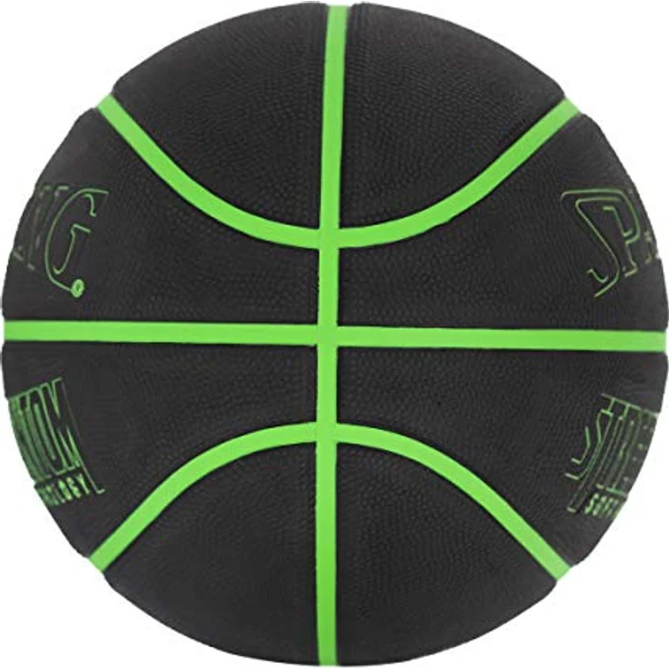 Spalding Phantom Ball 84384Z, Unisex Basketball Größe 7 (74,9 cm), Schwarz mit Hochleistungs-Gummiabdeckung und Soft-Grip-Technologie – Bild 3