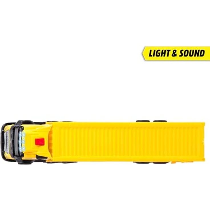 Dickie Toys 203747018 Volvo LKW DHL, 35 cm - Spielzeugauto mit Licht- und Soundeffekten, detailgetreue Nachbildung – Bild 4