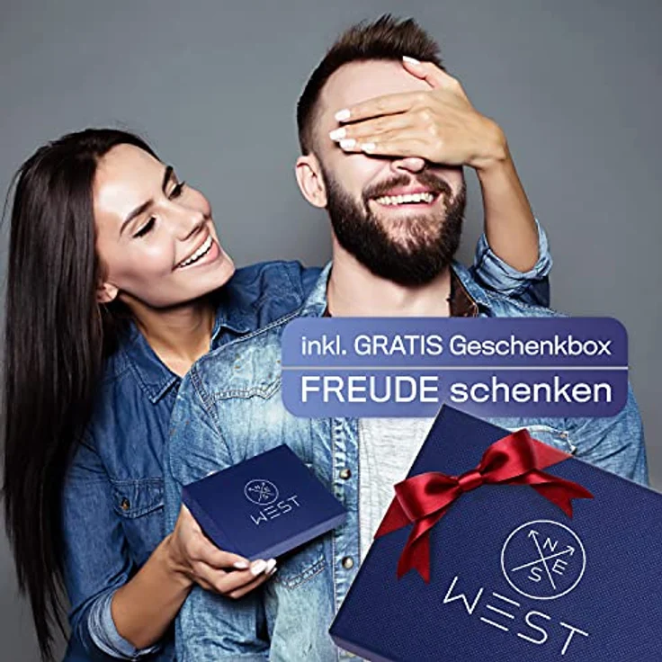 WEST Geldbörse - Magic Wallet (Klassiker) mit großes Münzfach - inklusive Geschenkbox (Geldbeutel mit Münzfach - Der perfekte Begleiter für unterwegs - RFID Datenschutz) – Bild 5