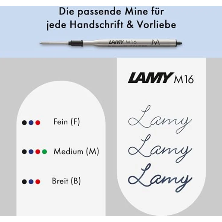 Lamy Kugelschreiber Studio LX, Edelstahl mit mattem schwarzen Softlack-Finish, nachfüllbar, M-Feder – Bild 4