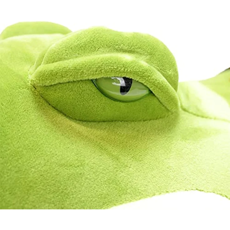 BEMIRO Krokodil Kuscheltier XXL - ca. 120 cm, Riesen Kuscheltier, grünes Alligator Plüschtier mit Herz-Motiven – Bild 4