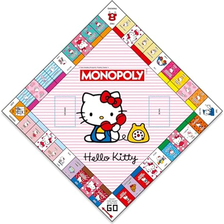 Hasbro Monopoly, Hello Kitty Edition Brettspiel für 2-6 Spieler, ideales Geschenk für Kinder und Erwachsene – Bild 3