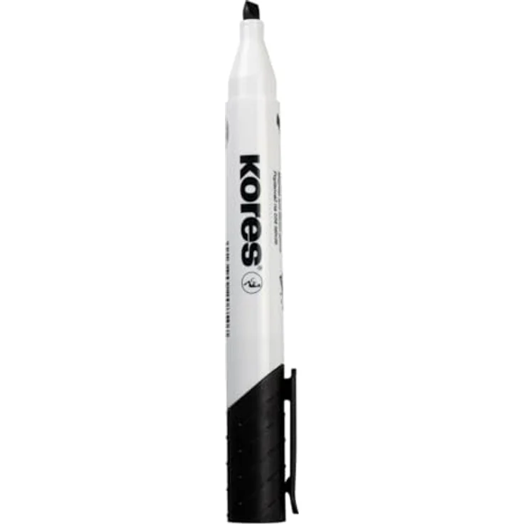 KORES Whiteboard Marker M20801, 10er Set mit 3-5mm Keilspitze, schnell trocknende Tinte, schwarz, blau, rot, grün, pink, violett, türkis, braun, hellgrün, orange – Bild 7