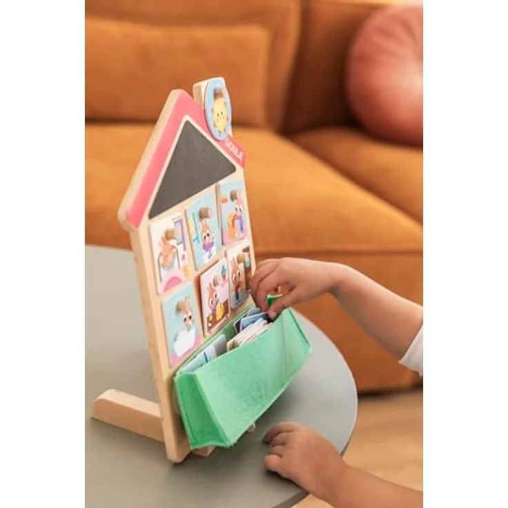 Goula Routines House, Lernspielzeug aus Holz zur Organisation des Tagesablaufs für Kinder ab 2 Jahren – Bild 4