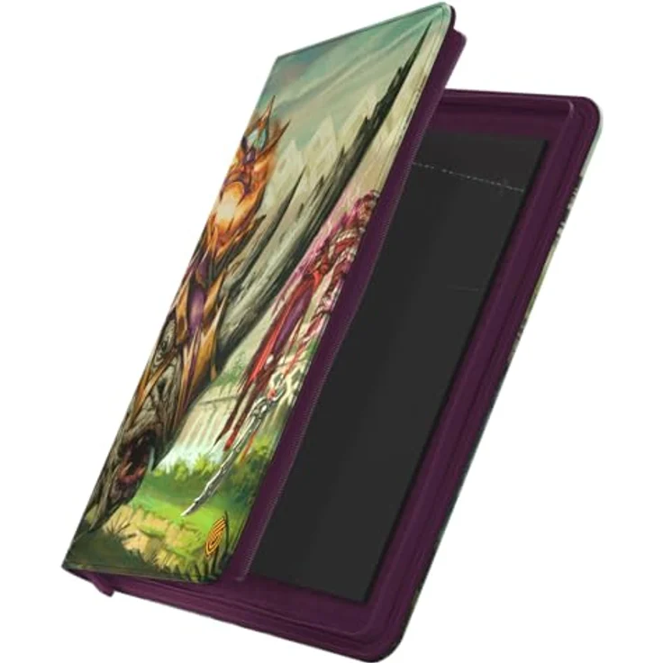 Ultimate Guard Zipfolio 360 Xenoskin, Sammelmappe für Magic: The Gathering "Tarkir: Dragonstorm" - Skirmish Rhino, säure- und PVC-freie Taschen, robustes Xenoskin-Material mit Reißverschluss, seitliches Laden für Doppelhüllen – Bild 4