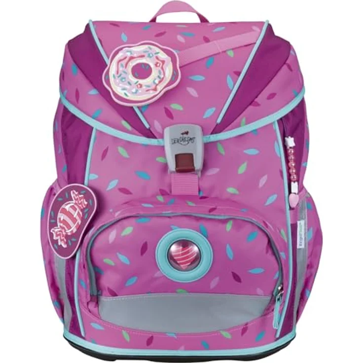 DerDieDas Schulranzen ErgoFlex Light Set 6-teilig Sweet Sprinkles, pink, mit großem Hauptfach und komfortablen Trägern – Bild 2