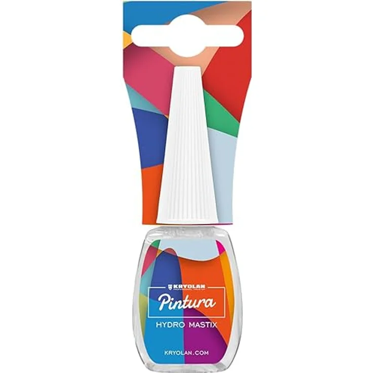 Kryolan Pintura Hydro Mastix Hautkleber, wasserlöslicher Hautkleber in 12 ml Pinselflasche - ideal für Party, Karneval, Halloween und Make-up Artists – Bild 2