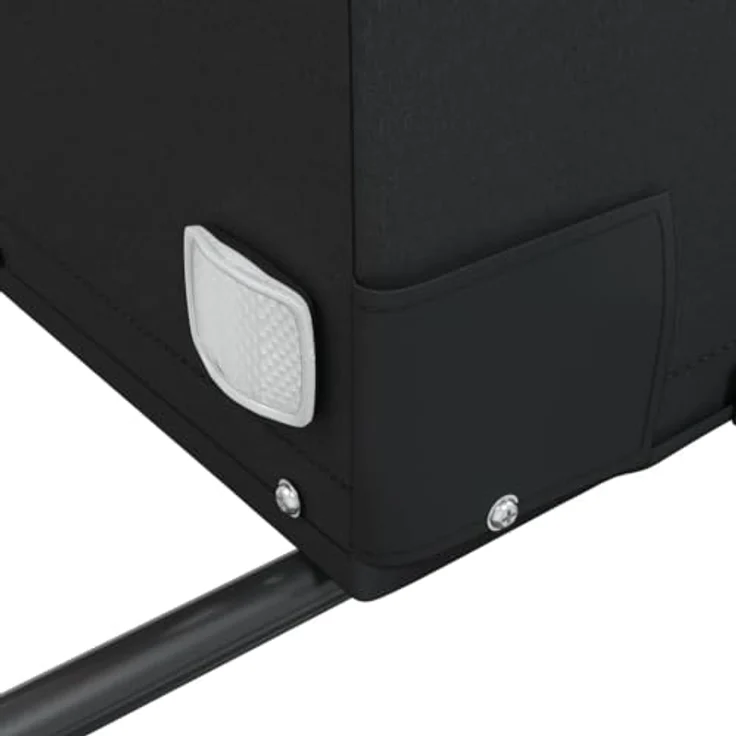 vidaXL Fahrradlastenanhänger Fahrradanhänger Schwarz und Grün 45 kg Eisen, Robustes Material und Cleveres Design – Bild 9
