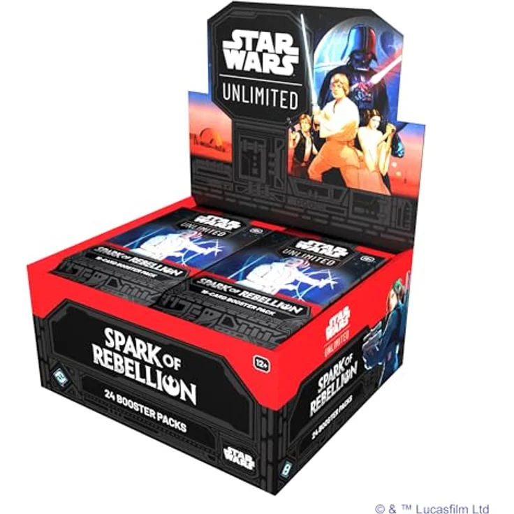 Fantasy Flight Games FFG Star Wars: Unlimited Spark of Rebellion Booster-Display 24 Stück Booster Englisch, mit seltenen Karten und Folienkarten – Bild 3