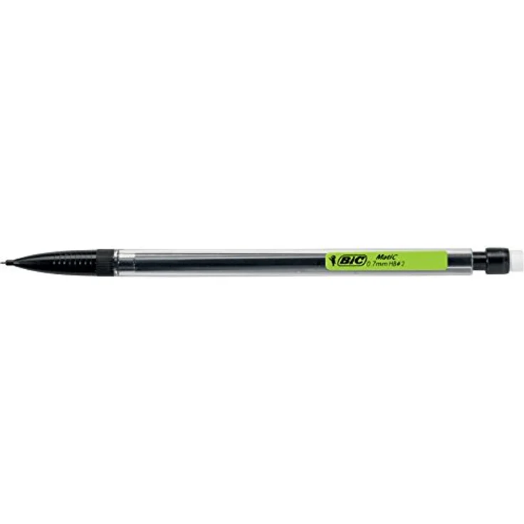 BIC Matic Druckbleistift, 0,7 mm mit 3 Ersatzminen und Radiertip, Taschenclip – Bild 3