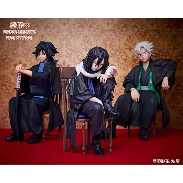 Aniplex Demon Slayer Kimetsu No Yaiba Obanai Iguro Statue, 15 cm, PVC, blau – Bild 6