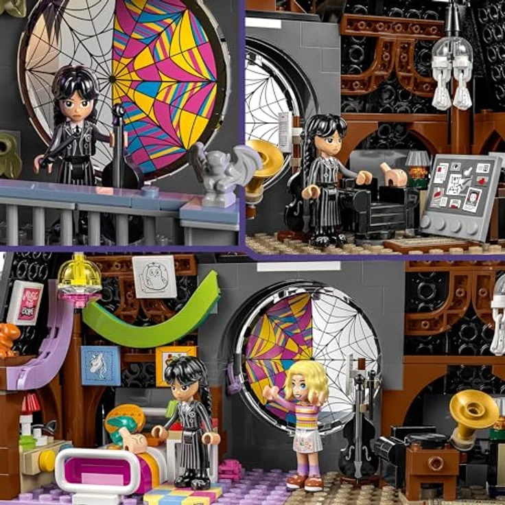 LEGO Wednesday: Wednesdays und Enids Zimmer im Studentenwohnheim, Nevermore Academy, Spielzeug für Mädchen, Jungen und Fans 76781 – Bild 3