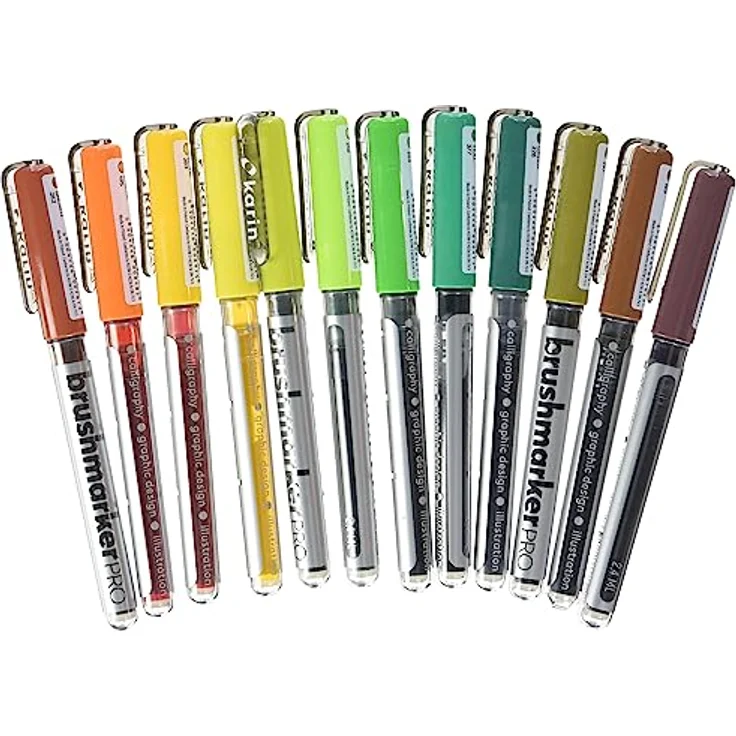 KARIN 27C3 Brushmarker Pro Sun and Tree Colours Set, 12 Stück – Bild 2