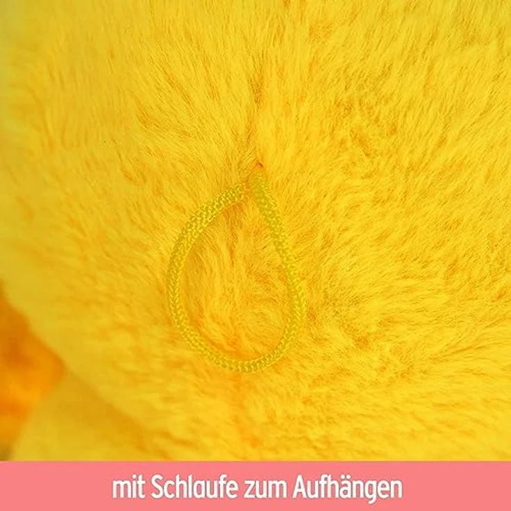 BEMIRO Stofftier Ente gelb Daffy - ca. 30 cm Enten Kuscheltier flauschig weich – Bild 5