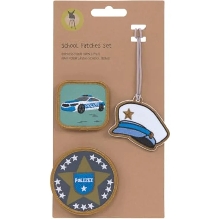 Lässig Schul-Patches Set Polizei – Bild 2
