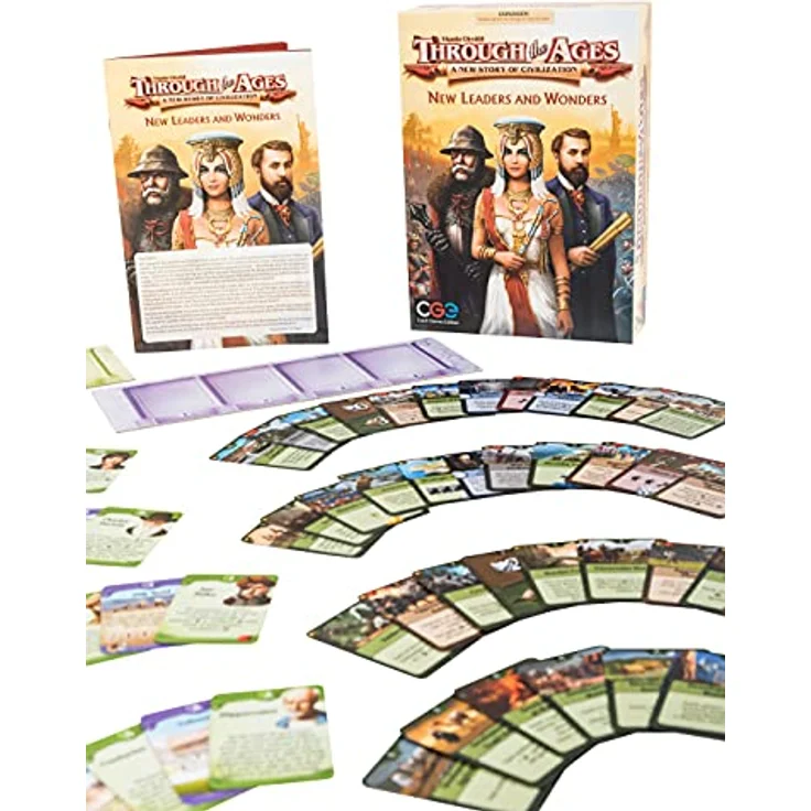 Czech Games Edition Through The Ages: New Leaders & Wonders, Brettspiel für 2-4 Spieler, ab 14 Jahren, Premiumqualität – Bild 3