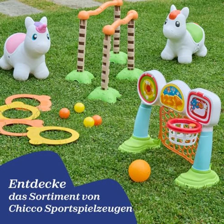 Chicco GOAL LEAGUE 2023, 3in1 Multi-Sport-Aktivitätsspiel mit Lichtern und Geräuschen, italienisches Design – Bild 8