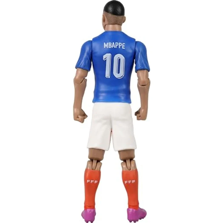Banbotoys France Mbappé Actionfigur, 20 cm beweglich mit 10 Gelenkpunkten und Fußball, offizielles FFF Merchandise – Bild 3