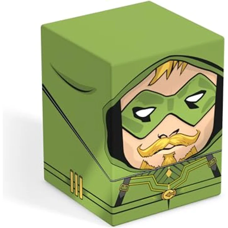Ultimate Guard Squaroes Boulder 100+, Deck-Box für bis zu 100 Double-Sleeve Sammelkarten, aus 78% nachwachsenden Rohstoffen, Grüner Pfeil – Bild 1