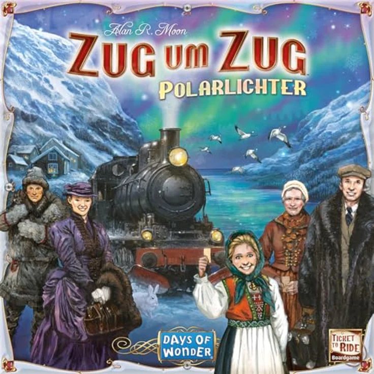 Days of Wonder Zug um Zug: Polarlichter, Familienspiel für 2-5 Spieler, ab 8 Jahren, 30-60 Minuten Spielzeit, Deutsch – Bild 2