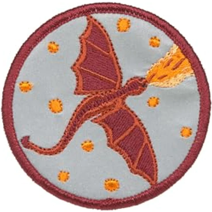 LÄSSIG Anhänger und Patches Set (3 Stk.) mit Druckknopf/School Patches Set Dragon – Bild 5