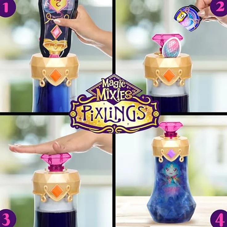 Moose Toys Magic Mixies Pixlings-Puppe Amber Drache - Dragon Zaubertrank Serie 1 – Bild 6