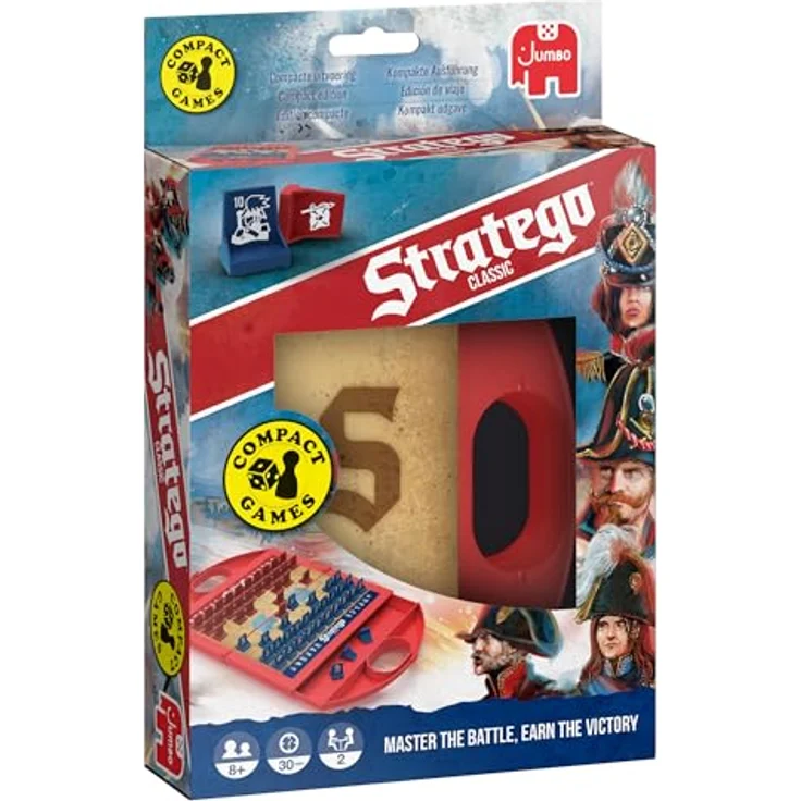 Jumbo Stratego Kompaktes Reisespiel - Brettspiel für unterwegs, ideal für die Reise – Bild 1