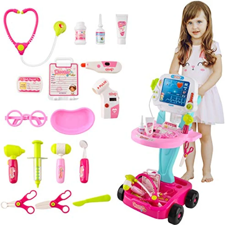 Iso Trade - Toys Doctor Kids Medical Center, Arztspielset für Kinder, mehrfarbig, umweltfreundliches Material, fördert kreative Entwicklung – Bild 3