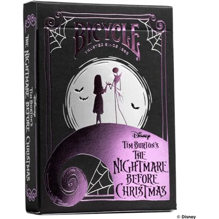 Bicycle 10044157 Nightmare Before Christmas, White Kartenspiel mit Jack Skellington Motiv – Bild 1