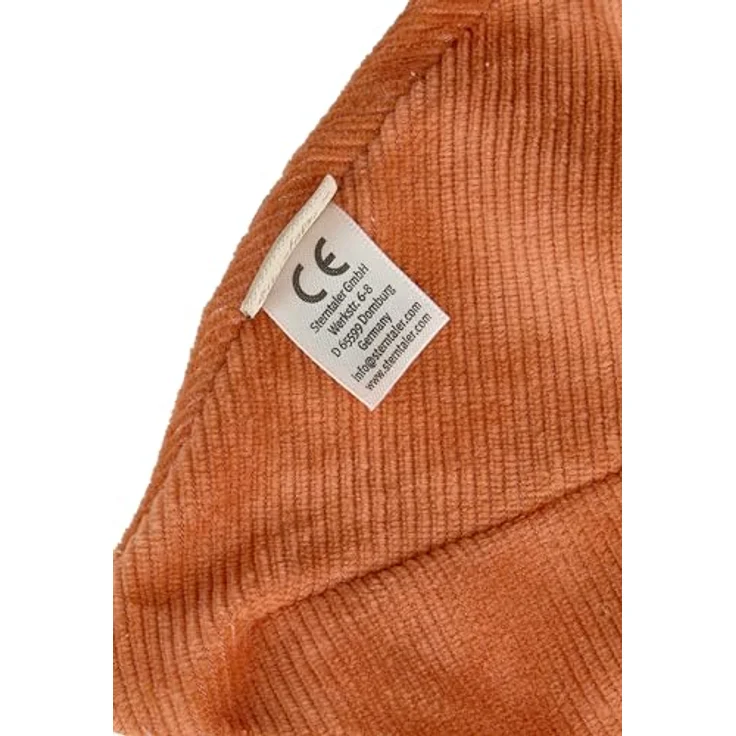 Sterntaler Schmusetuch M Giraffe Kaya, Kuscheltuch aus Flausch und Cord, weiche Polyesterwatte, goldbraun, für Neugeborene und Kleinkinder – Bild 5