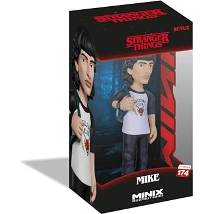 MINIX - TV Series #174 - Stranger Things - Mike Hellfire - Sammelfigur, 12 cm PVC, offiziell lizenziert, mit Ausstellungsbox – Bild 2
